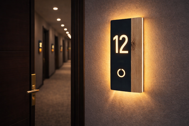 Otel kapı numarası – şık ve dayanıklı tasarım